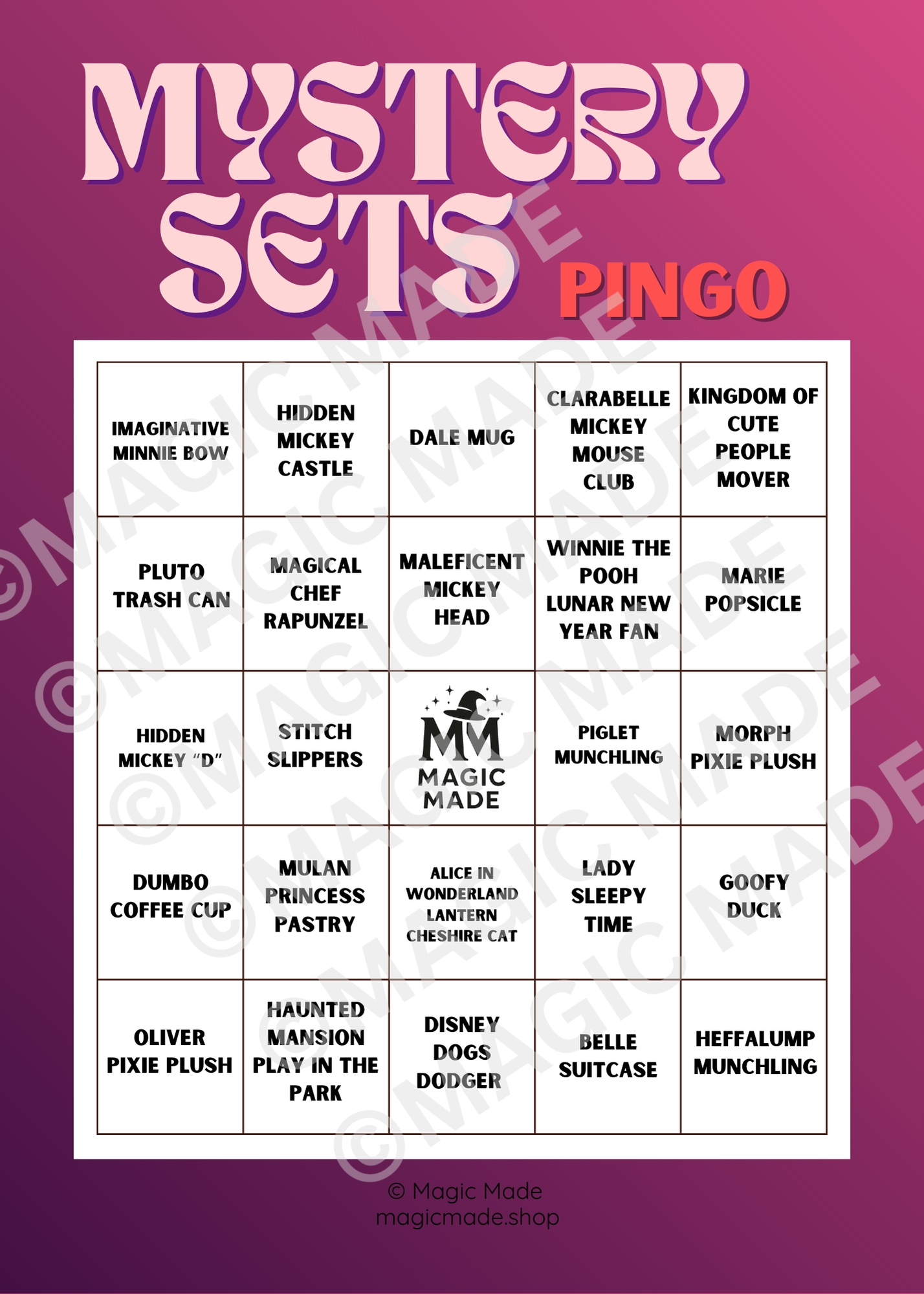 MYSTERY SETS Pingo - Vol 1