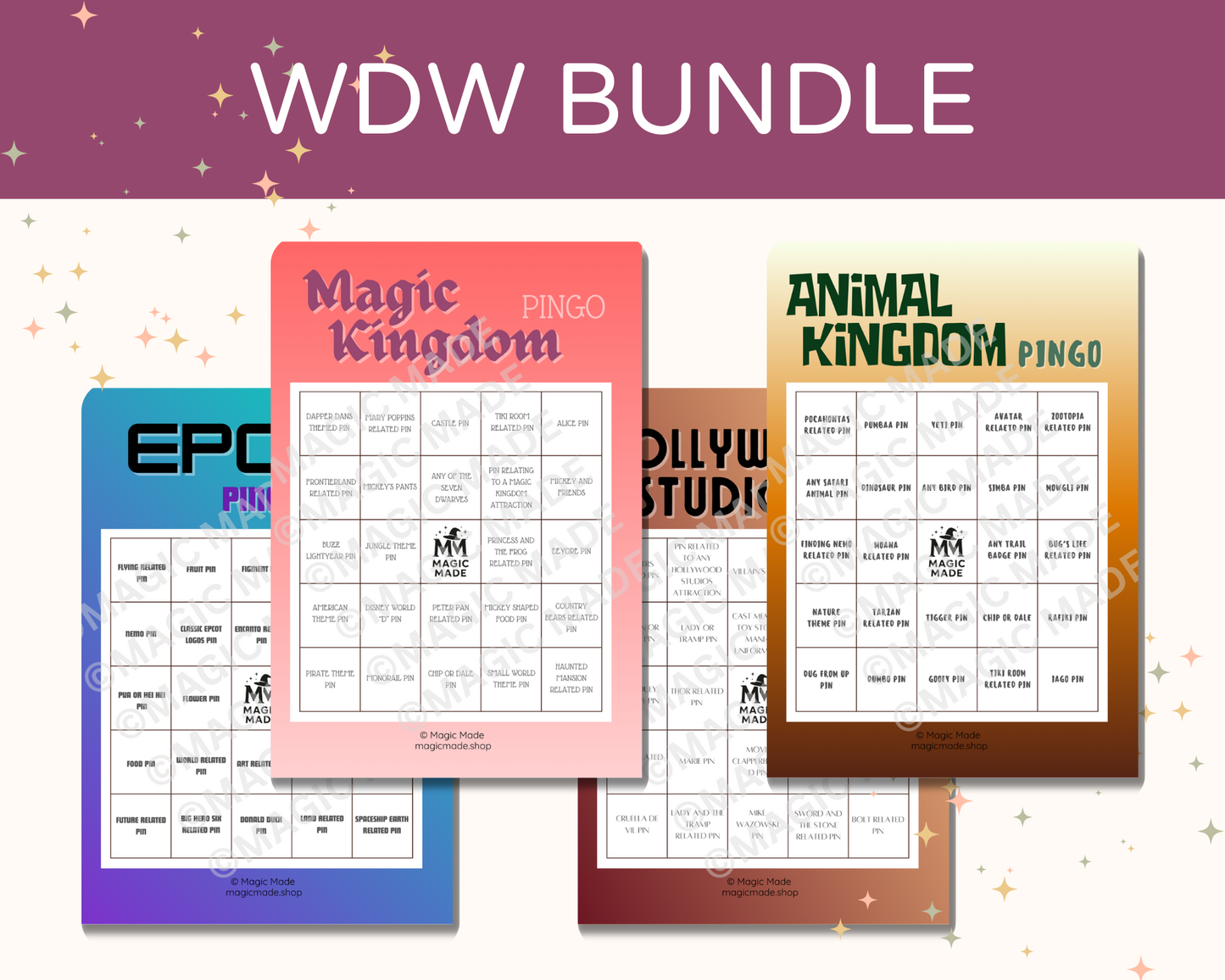 BUNDLE WDW Parks - VOL 1