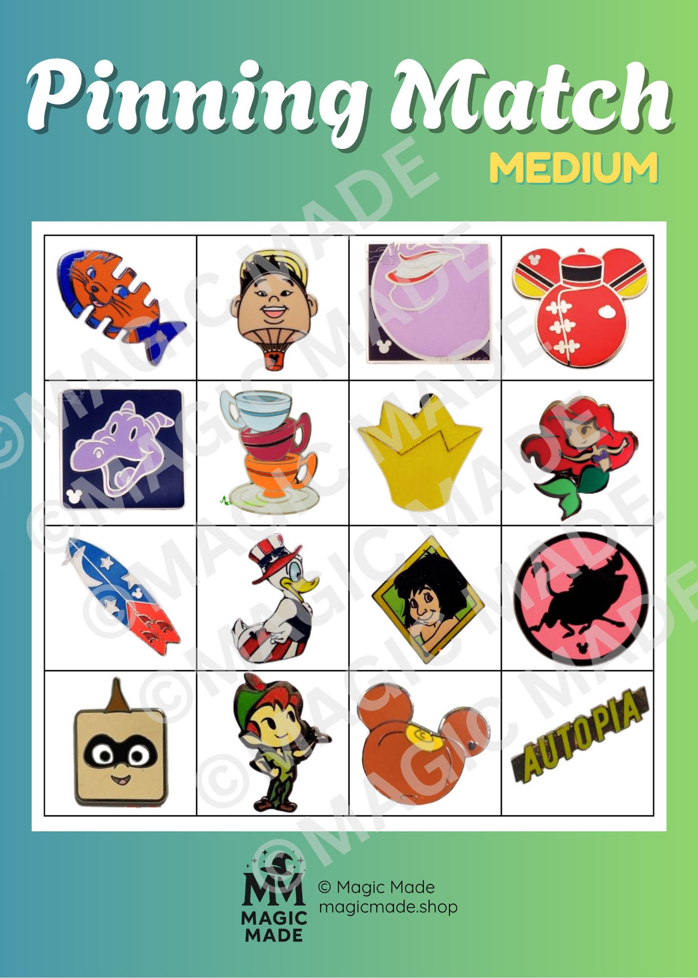 General Pinning Match - MEDIUM - Vol 1