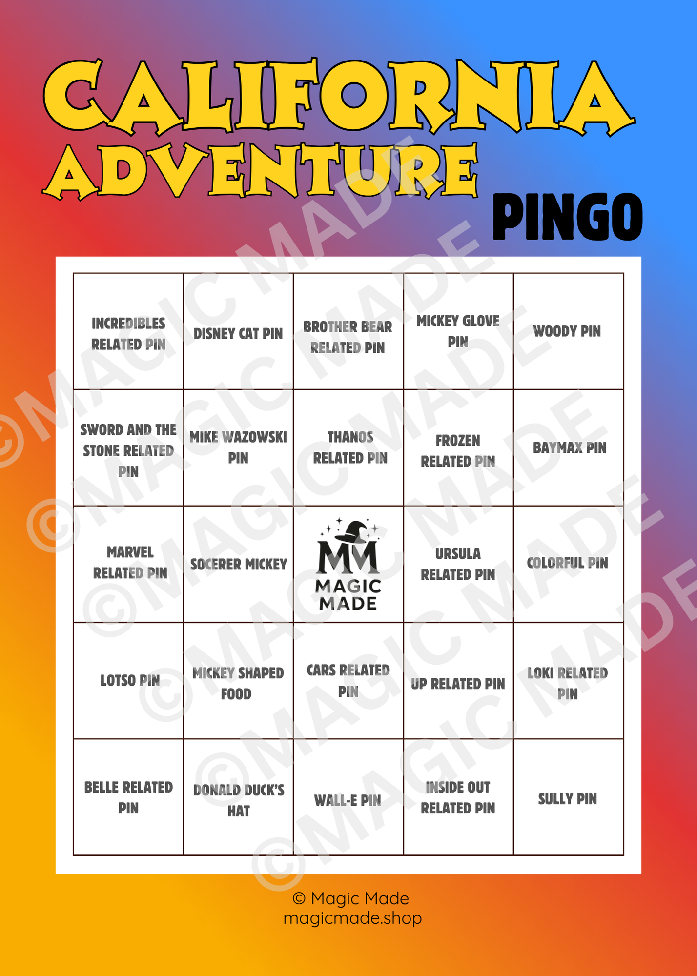 CALIFORNIA ADVENTURE Pingo - Vol 1