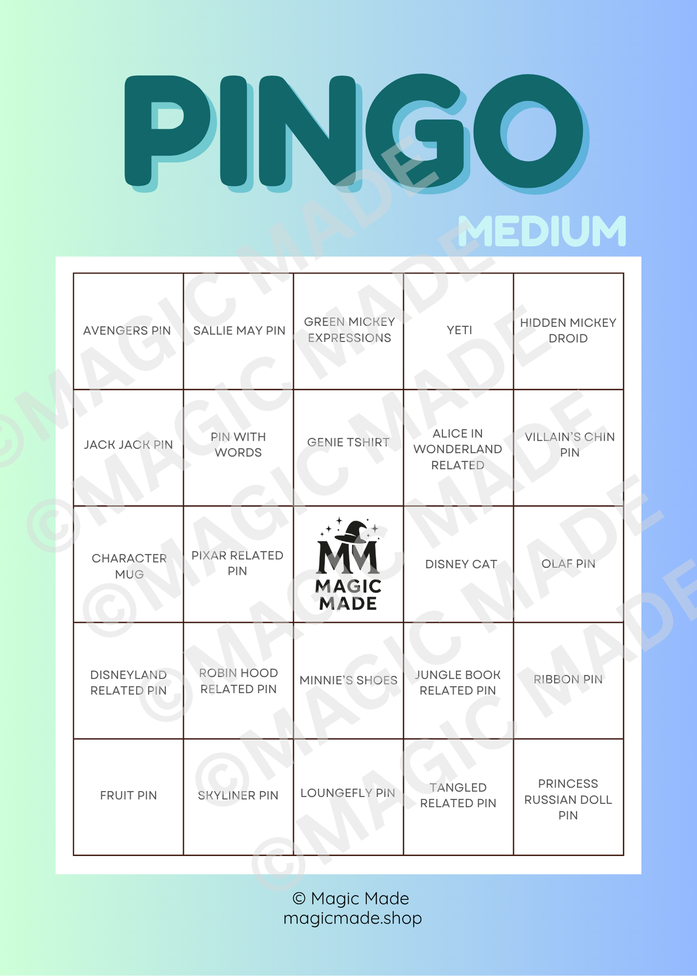 General Pingo - MEDIUM- Vol 1